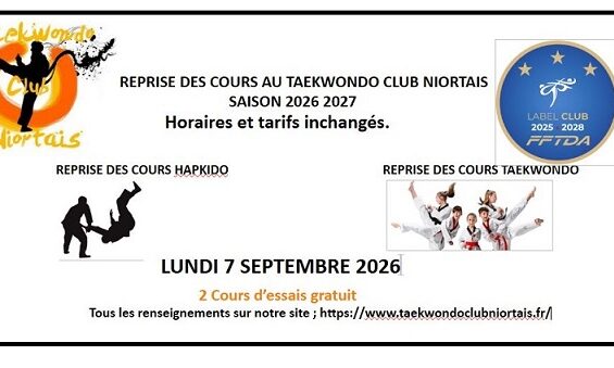 reprise cours 2026-2027